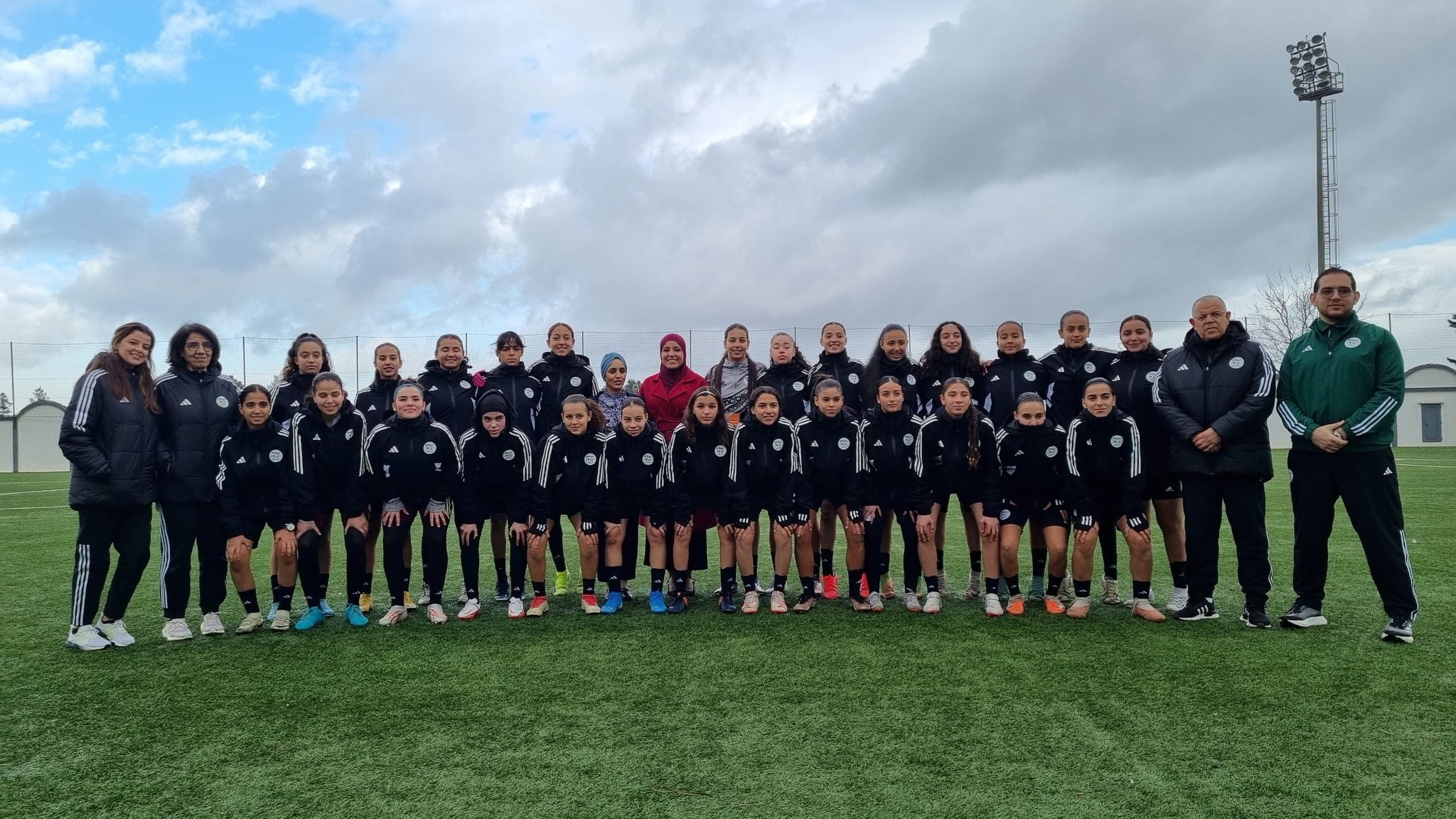 Séance de sensibilisation et d'éducation antidopage au profit de l'équipe nationale féminine U17 de football au centre technique national de la FAF à sidi moussa , Alger le 23 décembre 2024